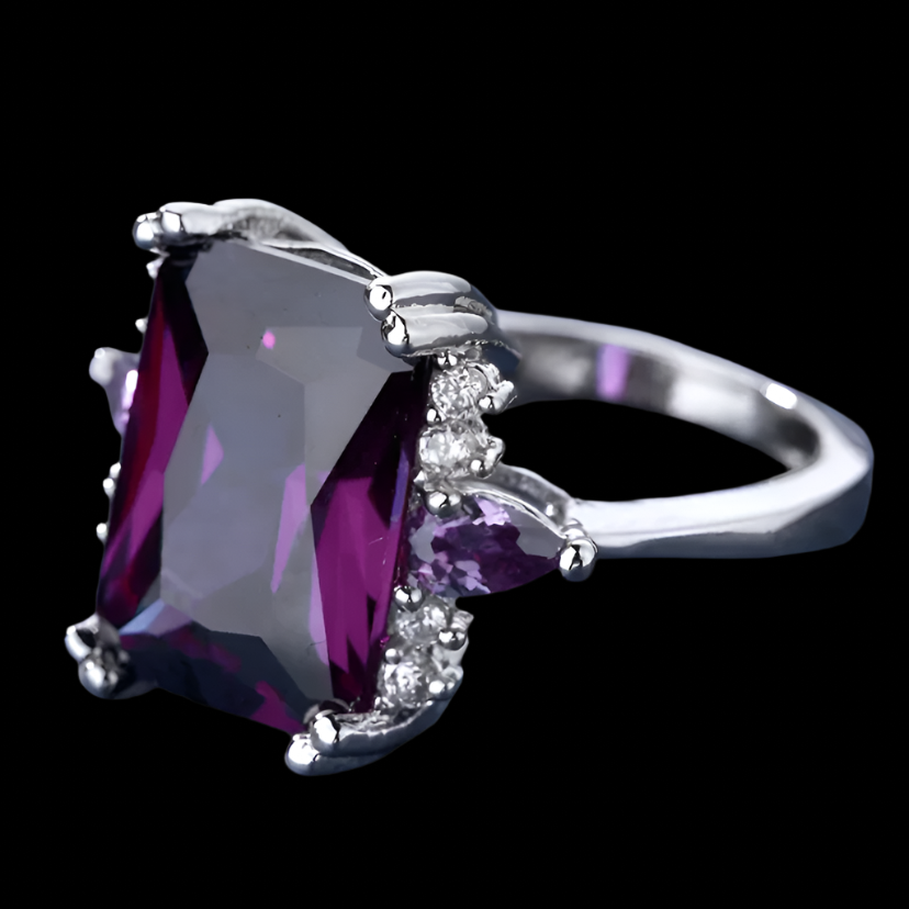 Purple Amethyst Ring