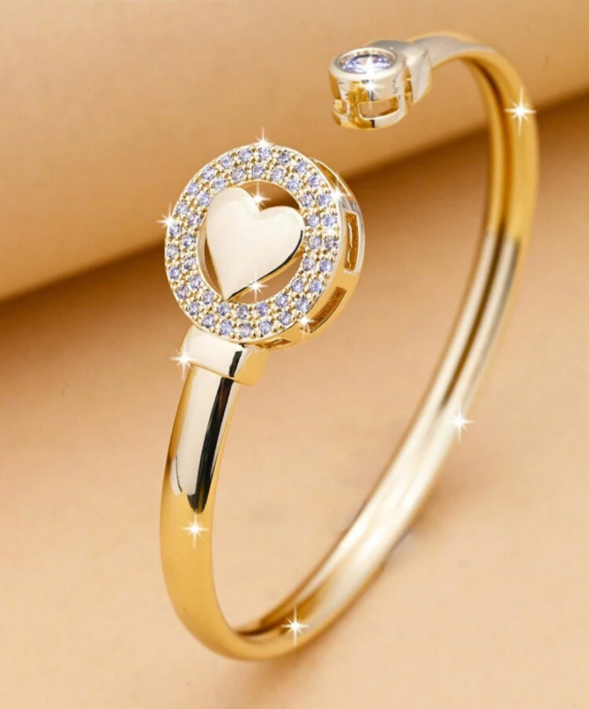 Infinity Heart Bangle