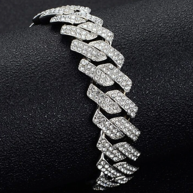 So Icy Silver Cuban Link Bracelet