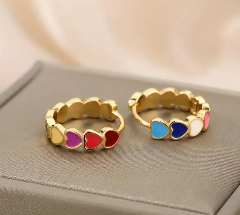 Heart Love Mini Hoop Earrings