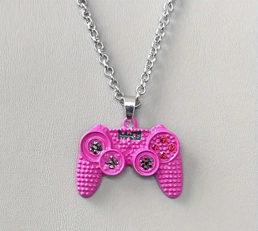 Crystal Gaming Remote Necklace