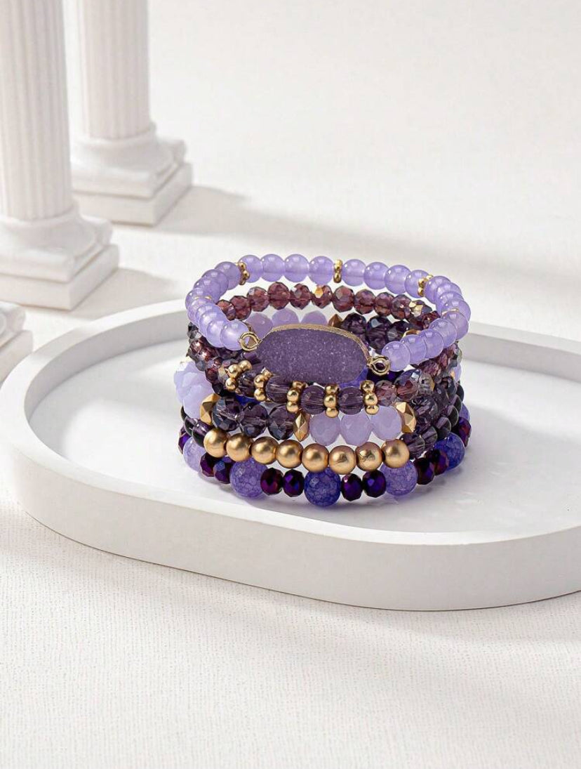 Layered Love Beaded Bracelet