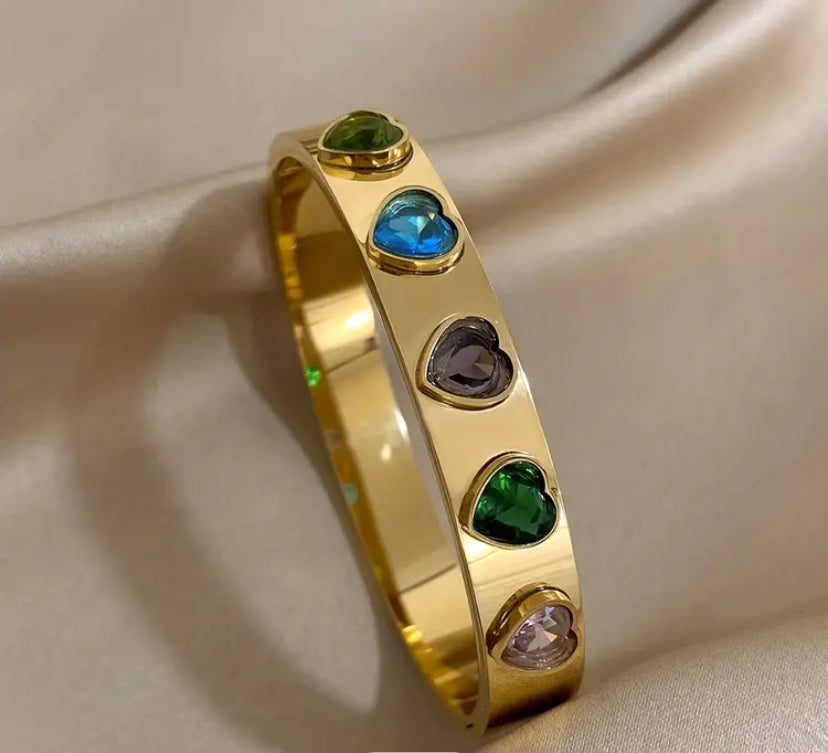 Spread Love Bangle-Gold