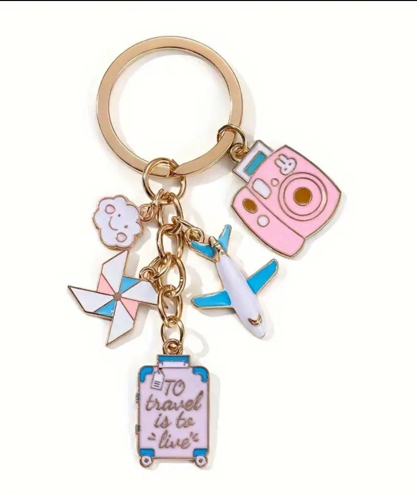 Wheels Up! Bag Charm