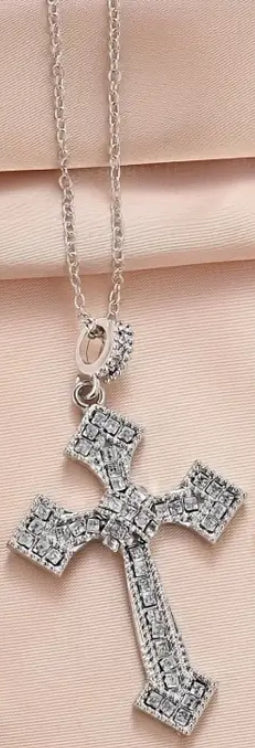 Crystal Cross Necklace