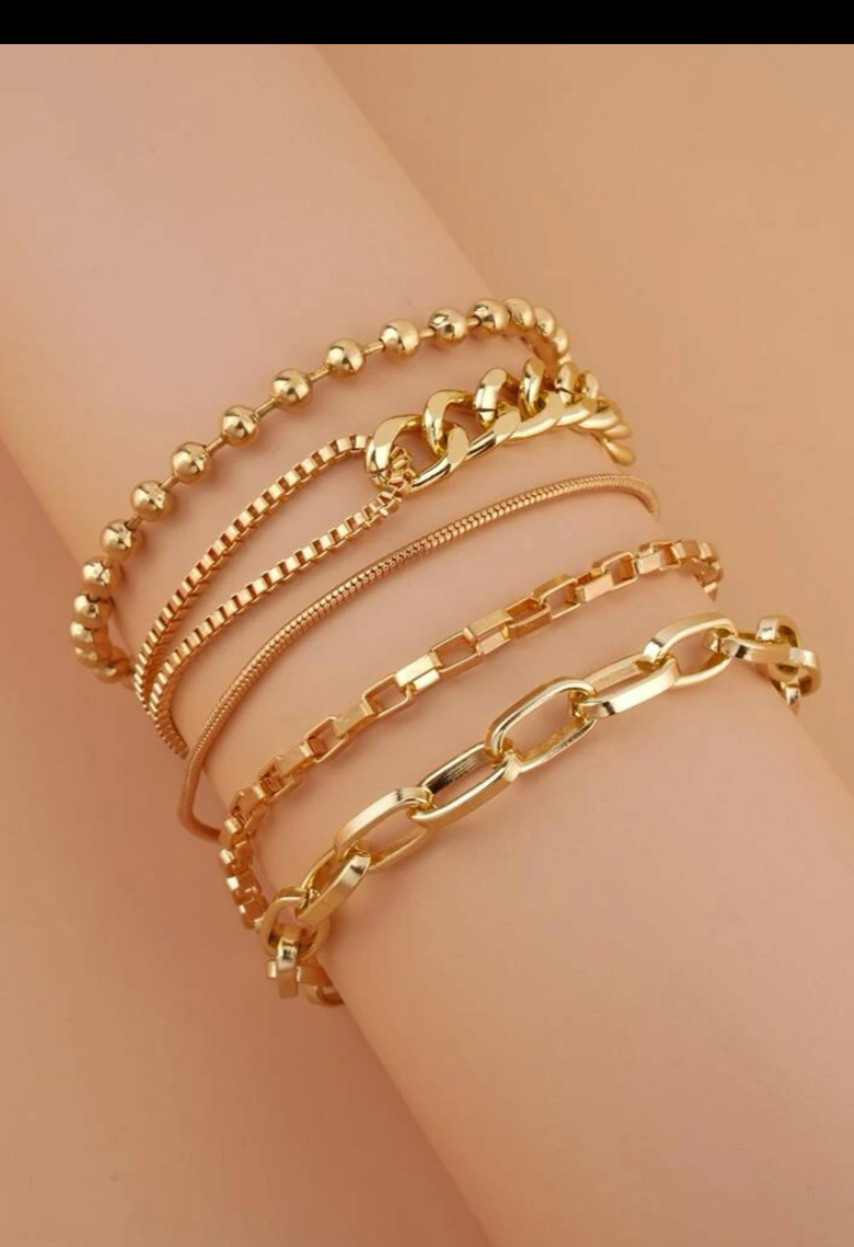 Multi Layer Gold Bracelet