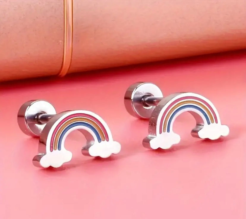Bright Days Mini Rainbow Earrings