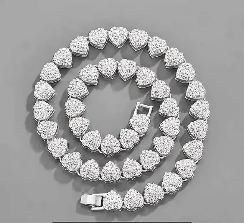 Pave Heart Me Necklace