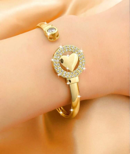 Infinity Heart Bangle