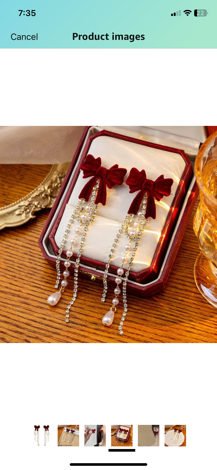 Drop Crystal and Pearl Bow Earrings