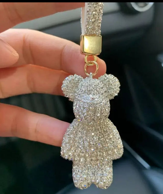 Icy Bear Bag Charm